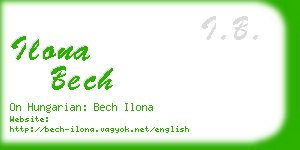 ilona bech business card